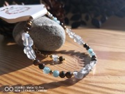 Bransoletka talizman transformacji, labladoryt, tygrysie oko, akwamaryn 