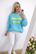 Bluza Azzara matcha club bluza niebieska jakość premium 