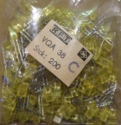 [5SZT] VQA38 C DIODA LED ŻÓŁTA PROSTOKĄTNA 2x5mm RFT