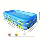 Basen dmuchany z obręczą na górze,  basen do zabaw 