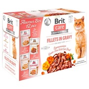 Brit Care Fillets in Gravy, Flavour Box – filety w sosie 12x85g (1020g)