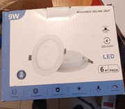 Oczka sufitowe LED podtynkowe 3000K naturalny biell 6szt