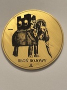 Słoń bojowy. Fi 50 mm. Mosiądz. Gyges
