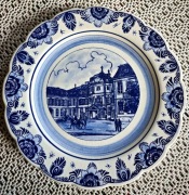 Delft niebieski talerz kolekcjonerski 