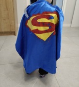 Superman peleryna na rzep dla przedszkolaka