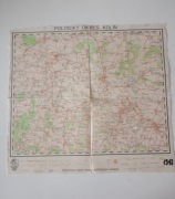 Mapa Kolin Czechy 1943 r. Polityczna