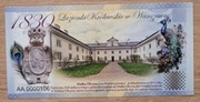 Banknot kolekcjonerski PWPW, bon "Łazienki Królewskie", "1830", folder