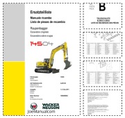 Wacker Neuson 14504 Excavator Parts Catalog Katalog części