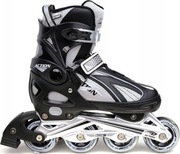 Rolki Action PW-223 z wymienną płozą regulowane czarne r. 40-43