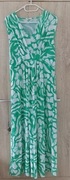 Sukienka Letnia Bonprix zielona w kwiaty rozm. 40/42 L/XL