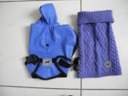 Kurtka przeciwdeszczowa polar i sweterek dla małego psa Stylowy Pupil BDB