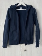 Granatowa rozpinana bluza z kapturem Adidas XS