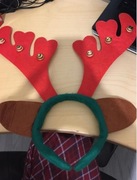 Rogi Renifera z dzwonkami - Boże narodzenie