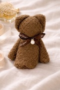 Miękki Pluszowy Ręcznik Miś | Dekoracja Brązowy Miś | Prezent Walentynki