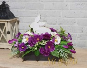 Stroik wielkanocny, wiosenny, na grób, cmentarz