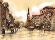 Gdańsk- 21x30cm Akwarela - Pomysł na prezent 