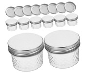 6x Szklany Pojemnik Zamykany 120ml