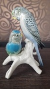 Karl Ens figurka z porcelany papugi faliste