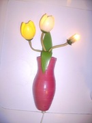 Lampka ozdobna tulipany ZSRR Ukraina PRL 1974 rok 230 V 3 x 6 V PHILIPS