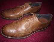 BUTY PÓŁBUTY SKÓRZANE MĘSKIE FIRETRAP BROGSY LONDON OXFORD 43 dł.wkł.=28 cm