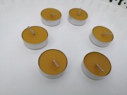 Świeca tealight z wosku pszczelego domowa pasieka