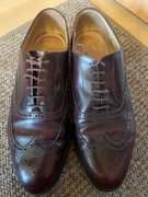 Buty angielskie brogsy szkoty eleganckie vintage skórzane, Grenson