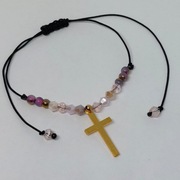 Bransoletka ręcznie robiona koraliki szklane