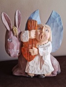 Anioł rzeźba ludowa 