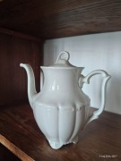 Porcelanowy dzbanek Wałbrzych vintage biały retro PRL art deco
