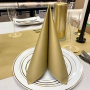 serwetki flizelinowe airlaid złoty 40x40 12szt