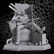 Figurka druk 3D żywica " Johnny Silverhand - F255 "- 120 mm