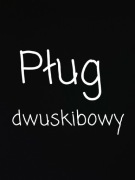 Pług dwuskibowy typowy do Ruska