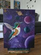 kosmiczny pył - teoria panspermii obraz akrylowy