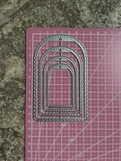 Wykrojnik do papieru scrapbookingu święta etykietka na prezent