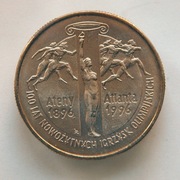 2 złote 100LAT NOWOŻYTNYCH IGRZYSK OLIMPIJSKICH ATENY ATLANATA 1995