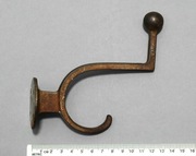 Wieszak ścienny retro vintage na ubrania kapelusz  