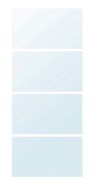 Ikea nowe AULI 4 panele lustro, 100x236 Numer 902.112.77