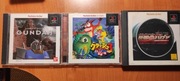 Zestaw 3 gier na PS1 Crasch 3, Gundam, Drift King. NTSC-J