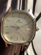 Zegarek kwarcowy Enicar 33mm stalowy  nie dziala