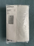 BERGPALM Ikea Poszwa na kołdrę  i 2 poszewki, szary/paski, 200x200/50x60 cm