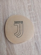 Juventus Turyn. Podkładka pod kubek, drewniana.