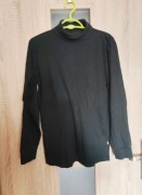 Czarny bawełniany golf basic rozmiar M