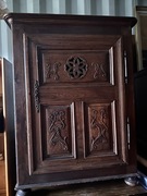 Francuska bomboniera bieliźniarka szafka 18 wiek ręcznie rzeźbiona