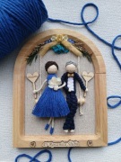 Pamiątka na rocznicę ślubu makrama upominek 45 rocznica ślubu