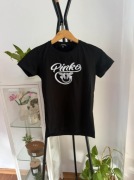 Czarny T-shirt Pinko cotton bawełna