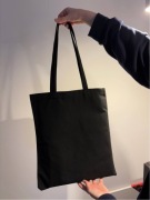 Czarny shopper bag torba na zakupy