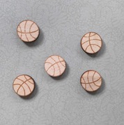 piłka koszykówka sklejka decoupage scrapbooking