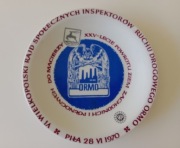 ORMO. Piękny talerz kolekcjonerski. PRL 