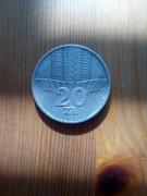 Moneta 20zł wieżowiec/kłosy 1973r