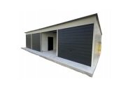 Garaż blaszany 12x6 Brama 2.30 profil ocynk Premium